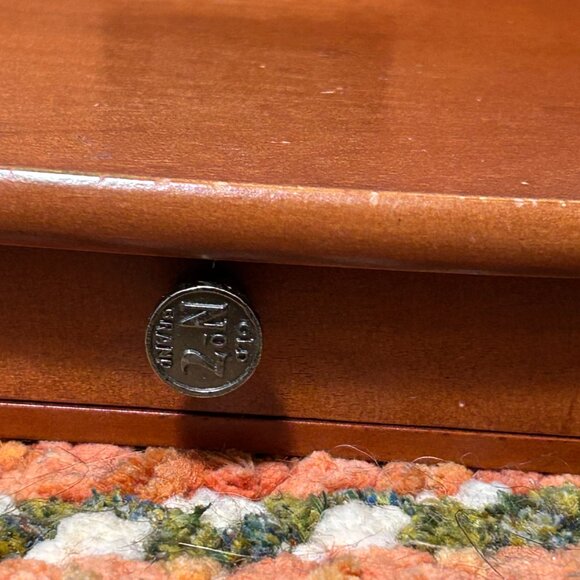 Mid-Century Jack Daniel's Wooden Dresser Top Organizer - Picture 8 of 15